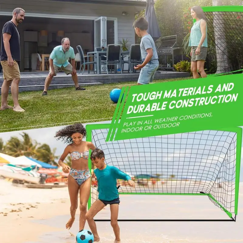 Portable Soccer Goal Children Soccer Goal Net Portable Soccer Net For Backyard For Kids Toddler Youth Soccer Training Goal