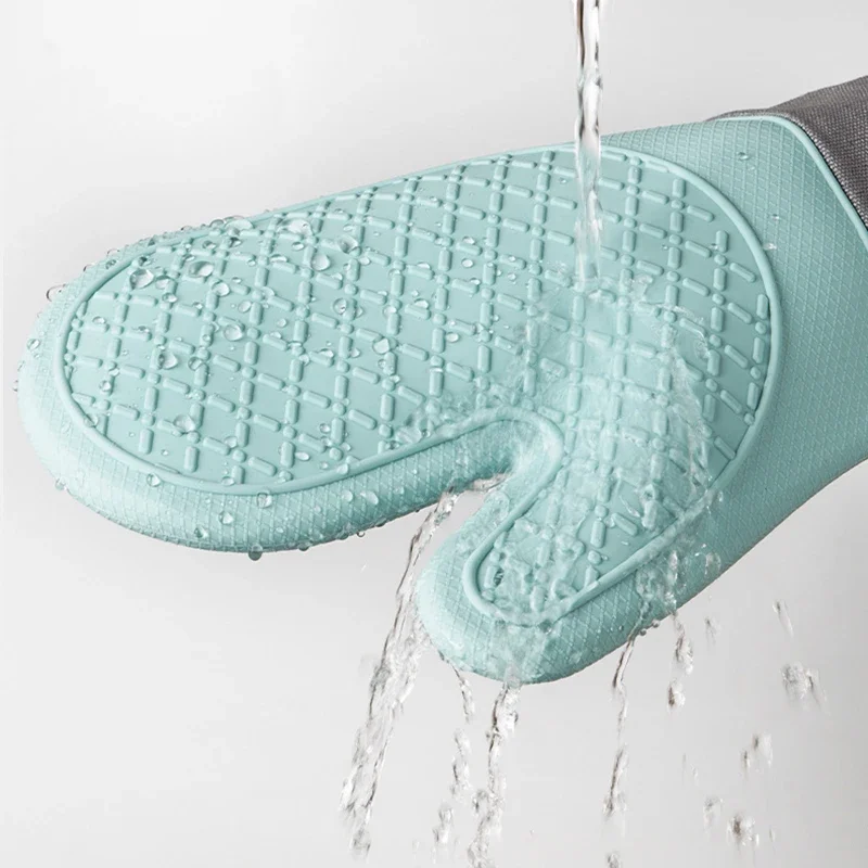 

1PC Cute Silicone Kitchen Single Oven Glove Mitts Insulation Heat Resistant Oven Microwave Glove Baking Tools