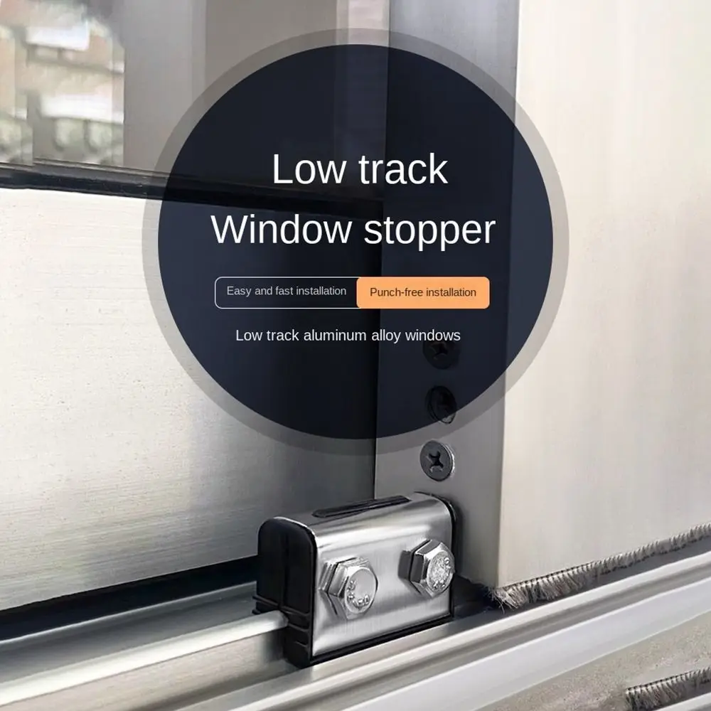 Sliding Window Security Lock Anti-Theft Lock Buckle Window Limiter Child Protection Safety Lock Durable Practical Window Stopper