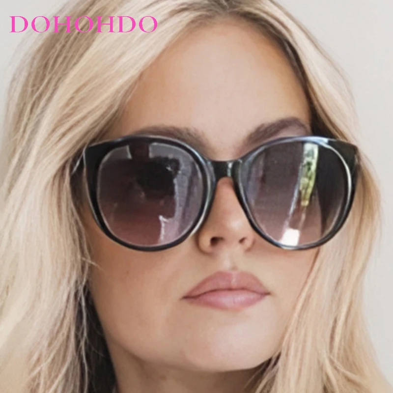 

Vintage Oversized Cat Eye Women Man Sunglasses Trendy Luxury Brand Designer Men Outdoors Travel Driving Sun Glasses Unisex UV400