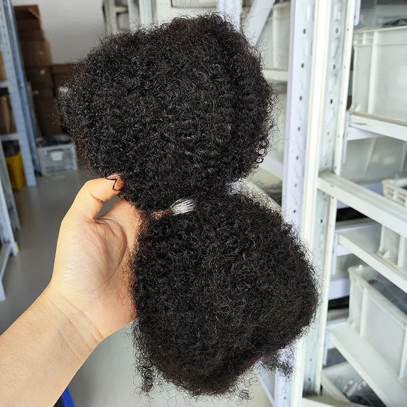 18 Zoll 4C Afro Kinky Bulk Premium Echthaar für Frauen 30g/50g Locs-Extensions Unverarbeitetes Jungfrauenhaar für Flechtfrisuren – Detail 5