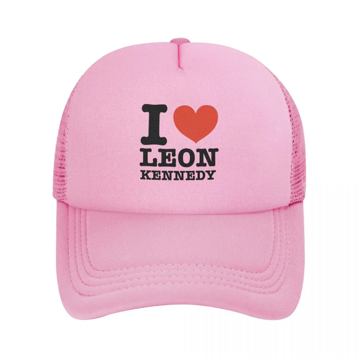 I Heart Leon Kennedy Mesh Baseball Cap Adult Outdoor Sun Hat Hats Adjustable Snapback Caps Sun Hats Summer Trucker Caps