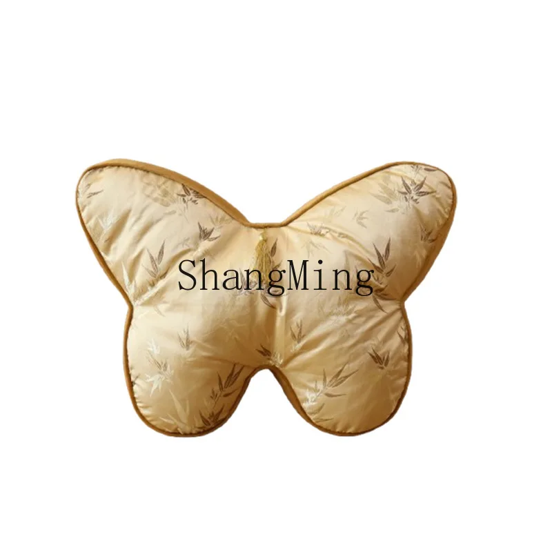 

DSA butterfly shape throw pillow light luxury high-end chair waist rest living room sofa pillow bedhead pillow