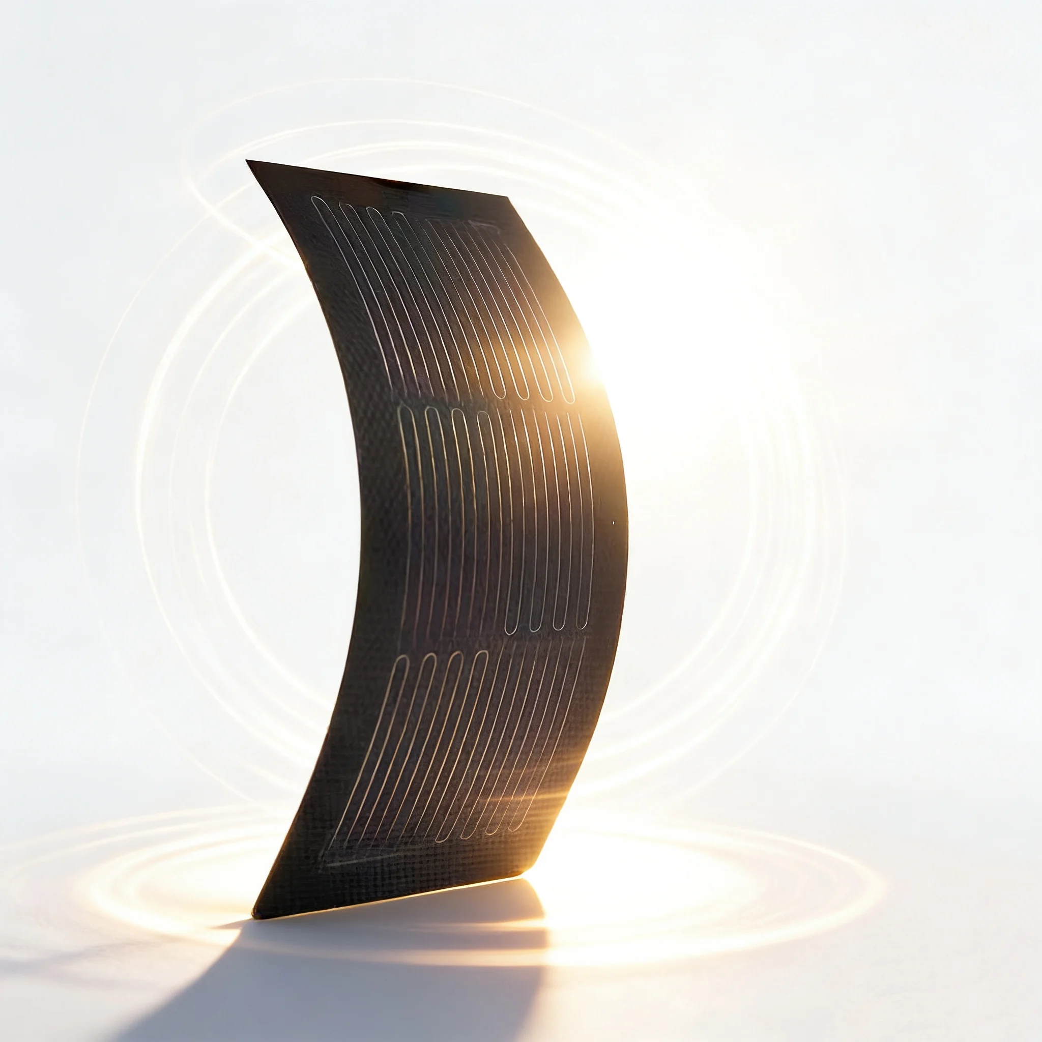 1W Rollable Solar Panel Thin Lightweight Rollable IP67 Waterproof Film Solar Panel for DIY Projects