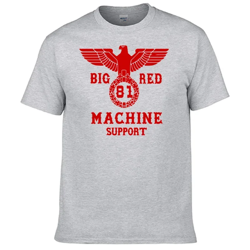 ادعم تي شيرت المحلي 81 Big Red Machine تي شيرت قطن 100% N08