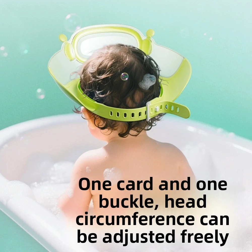 قبعة شامبو للأطفال بحجم قابل للتعديل، قبعة شامبو للأطفال مضادة للانزلاق، مقاومة للماء لحماية الأذن