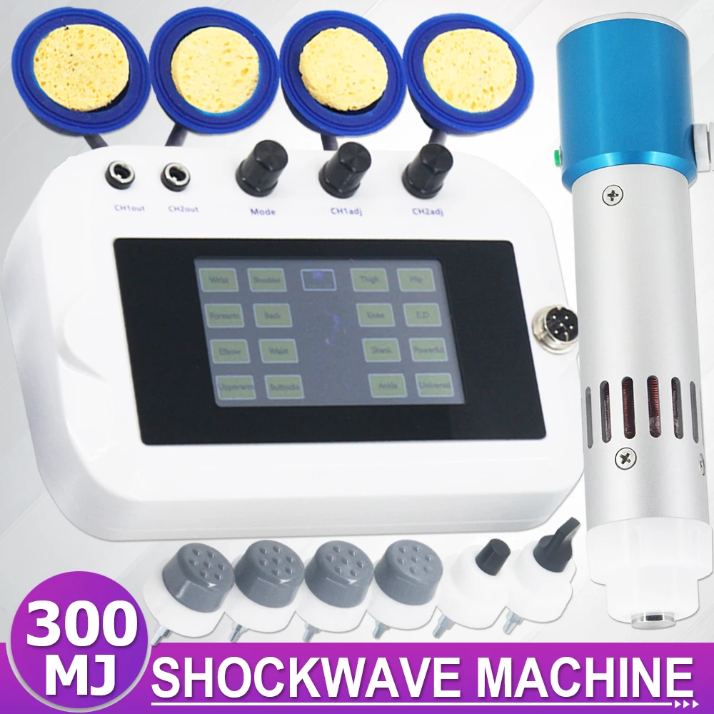 Shockwave Therapy Machine 18Hz For Effective ED Treatment Professional Shock Wave 300MJ EMS Massager Body Pain Relief Massage