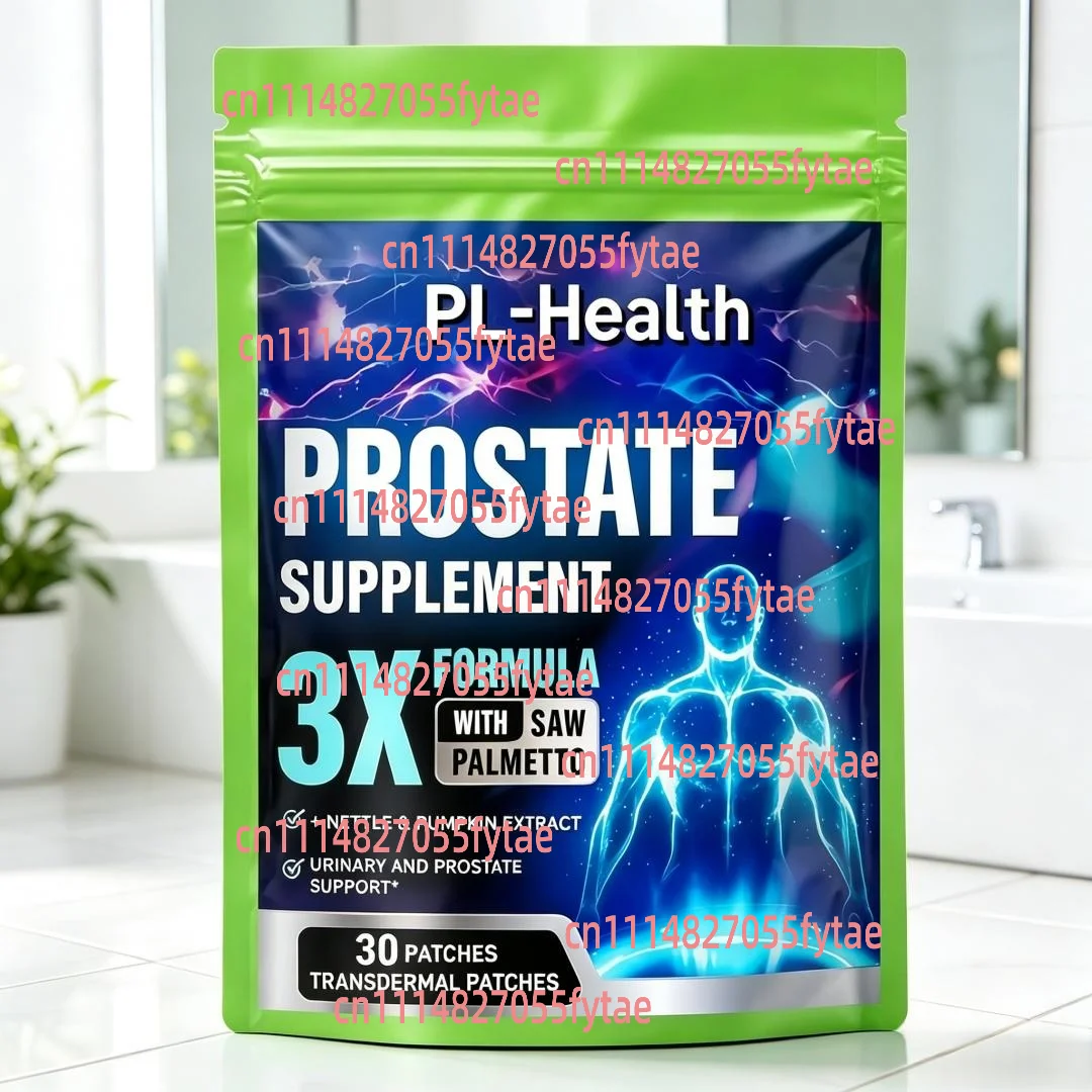 30 Patches Prostate Health Transdermal Patches for Men with Saw Palmetto Stinging Nettle DHT Blocker for Urinary Support