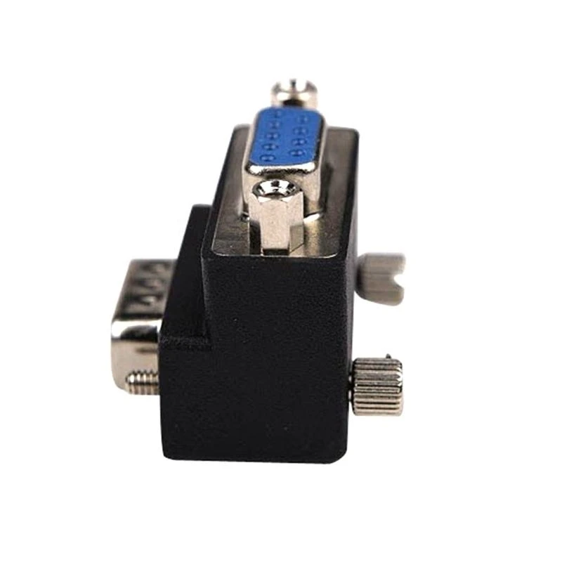 2025 New DB9 9 Pin 232 Male to Female Serial Gender Adapter 90 Degree Extension Cable