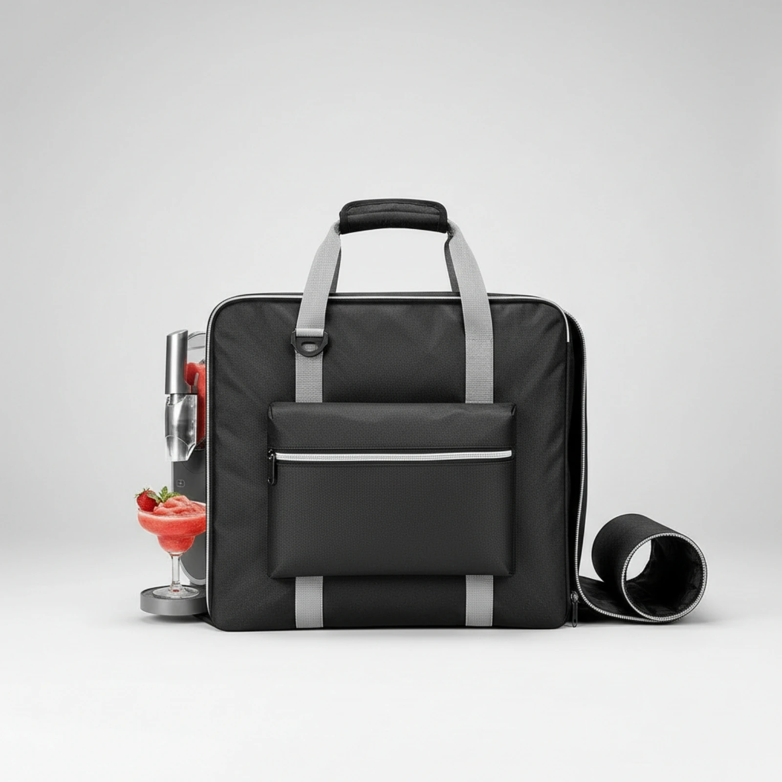 Slushie Machine Bag Shielding Slush Maker Tote Carrying Bag with Shoulder Strap Adjustable Travel Case Heavy-Duty for Caterers