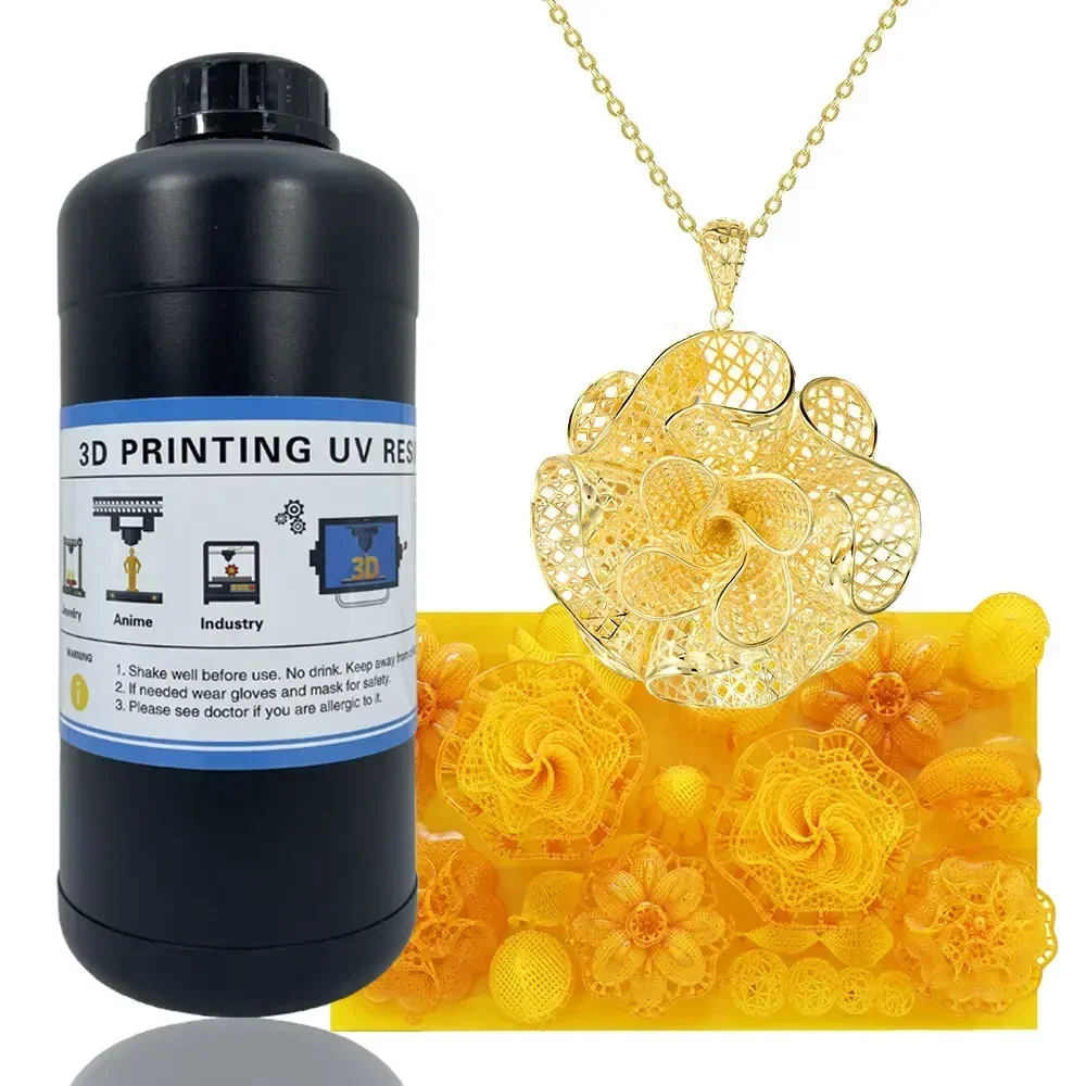 

Liquid Casting Wax Resins Yellow Color Jewelry 3D Printer Castable Resins for LCD/DLP/SLA Printer