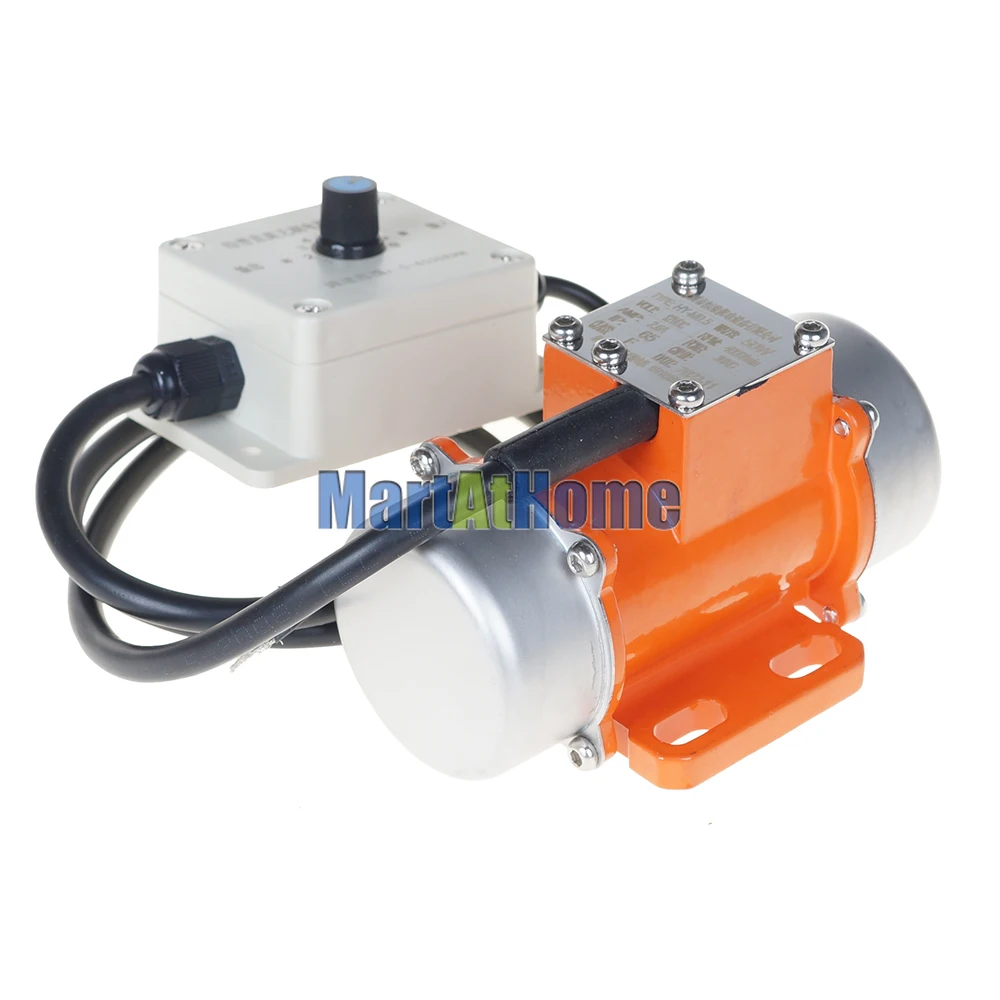 15W ~ 50W 12V / 24V borstelloze DC-trilmotor Trillingsmotor 10 ~ 30KG 5000 RPM met snelheidsregelaar voor feeder, trilscherm