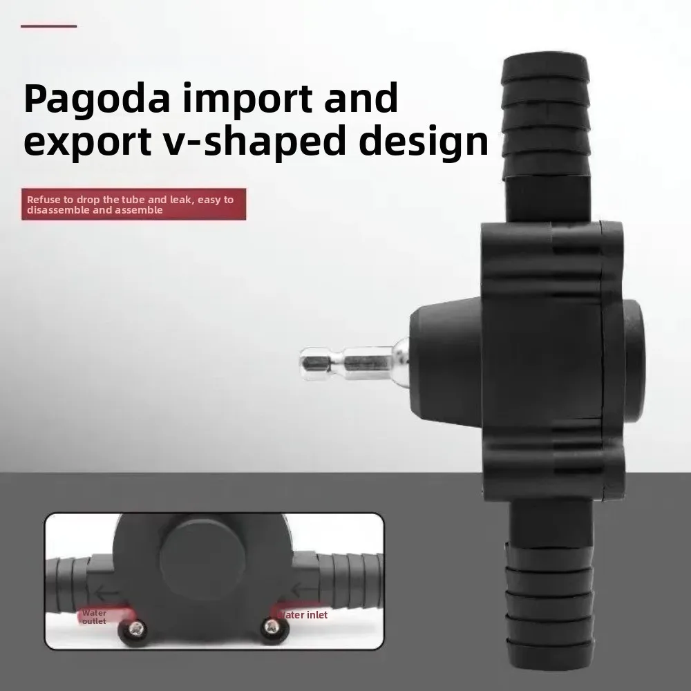 Nuova mini pompa per trapano Design centrifugo autoadescante Pompa autoadescante Pompa manuale portatile multiuso Trasferimento dell'olio