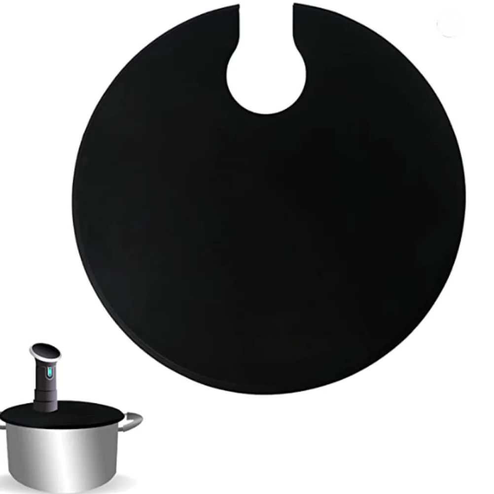 

2pcs Leakproof Food Lid Silicone Reusable Stretch Lids For Pans Pots Bowls Heat Resistant Storage Covers Sous Vide Cooking