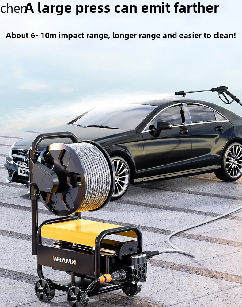 LXC автомойка, очиститель высокого давления, водяной насос, бытовой мощный водяной пистолет для мойки автомобилей, портативная мощная мойка