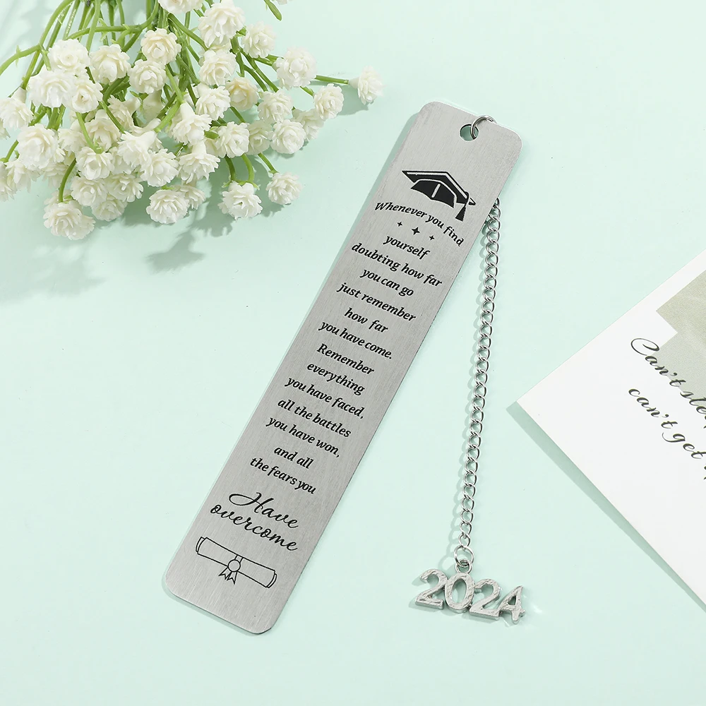 Inspirational Blessings Bookmarks Metal Bookmarks Graduation Season Collectible Gifts for Students Reading Markers for Men Women