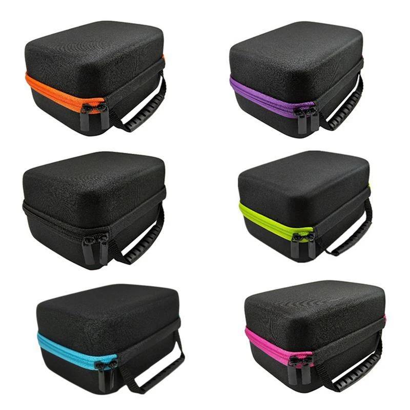 6Colors Essential Oil Case 30 Bottles 10Ml Perfume Oil Essential Oil Box Travel Portable Carrying Holder Nail Polish Storage Bag