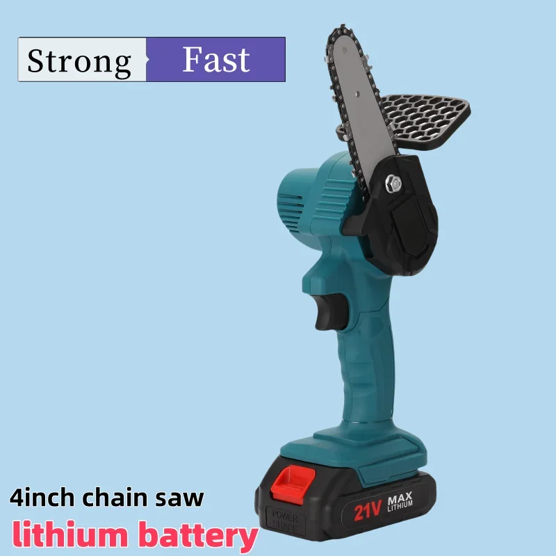 

Electric Chain Saw Chainsaw Rechargeable Lithium Battery Portable Wireless Saws Cordless Garden Tree Logging Trimming Cutter