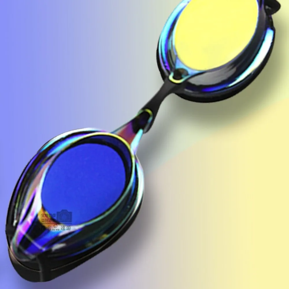 Water Sports Anti-fog Race Swimming Goggles Replaceable Professional Swimming Glasses Waterproof Electro-coated Swimming Pool