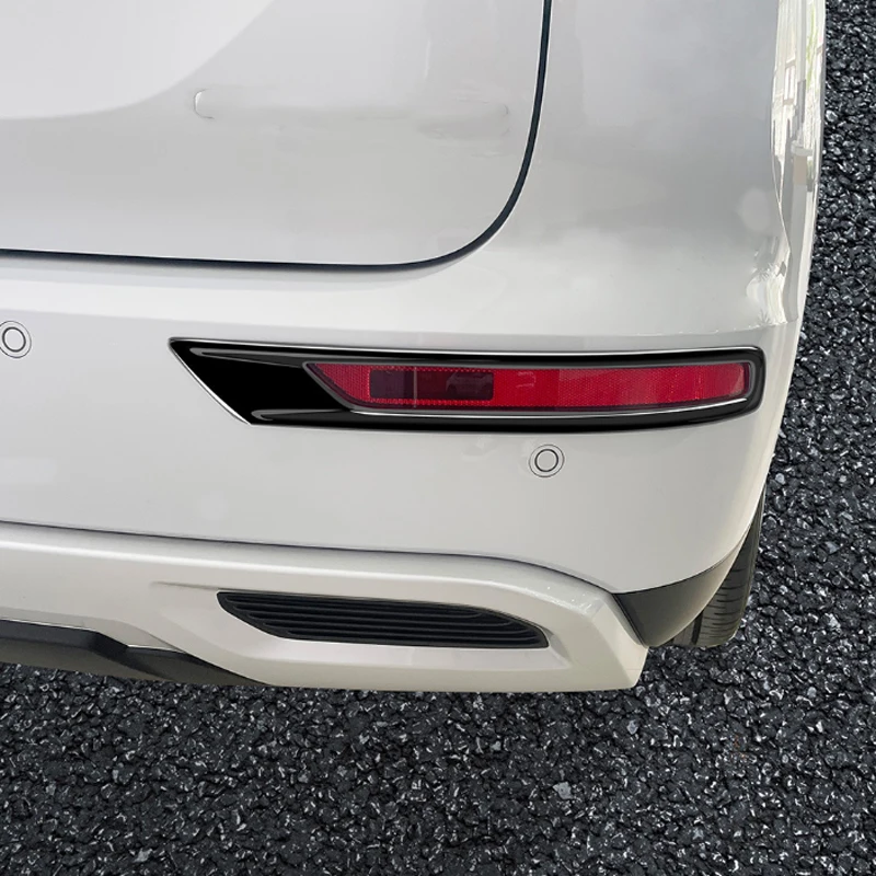 For Mitsubishi Outlander 2022 23 2024 ABS carbon Rear Bumper Fender Foglight back Air Vent cover Protector Exterior Accessories
