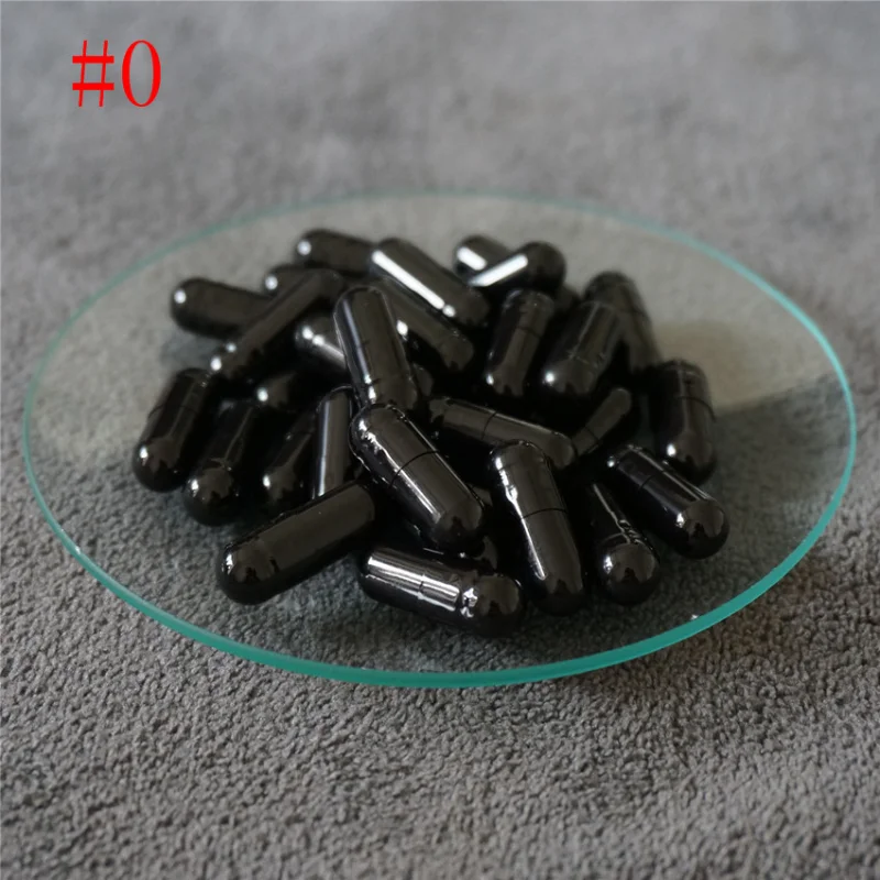 0# 1000~10000pcs 0 Size Black High Quality Hard Gelatin Empty Capsules, Hollow Gelatin Capsules ,joined or Separated Capsules