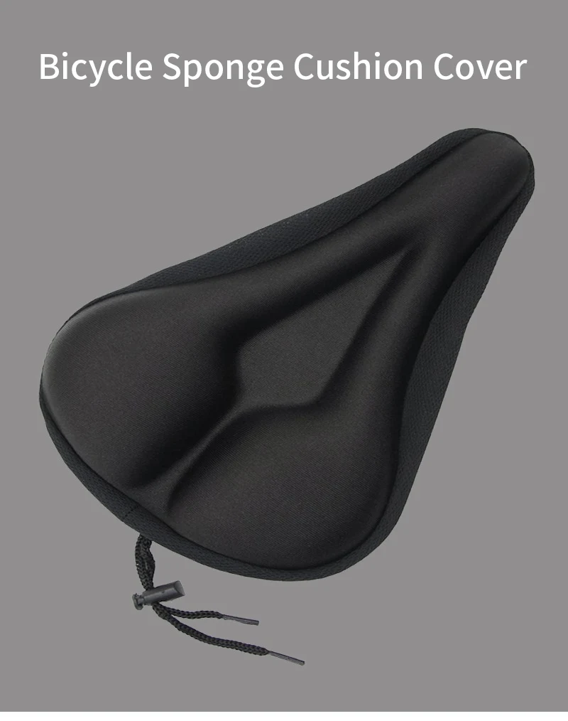 Breathable Bicycle Seat Cover MTB Bike Soft Thickened Saddle Seat Cushion Cycling Sponge Pad Cushion Cover Riding Accessories