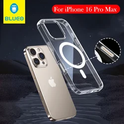 Blueo Magnetic Case For iPhone 16 PRO Max Wireless Charging Back Cover Case for iPhone 16 Pro