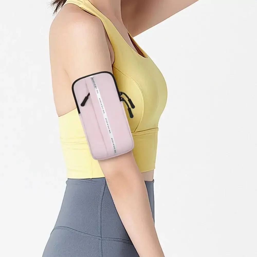 

Сумка на руку для мобильного телефона из искусственной кожи, водонепроницаемый держатель для бегового телефона большой емкости, держатель для карт, вертикальная повязка на руку, спортивный чехол для телефона