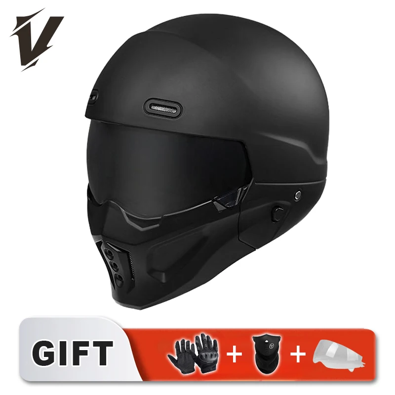 Kask motocyklowy Vgv Cycling Trzyczęściowy Prezent Skorpion Pełny i Otwarty Modularny Kask Motocyklowy Całoroczny Certyfikacja Dot Styl Mecha