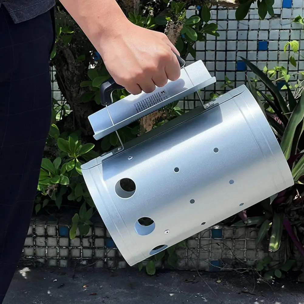 Hızlı Ateşleme Kömür Kovası Dayanıklı Paslanmaz Çelik Kömür Kovası Açık Barbekü Kamp Piknik Ağır Brülör Konteyner