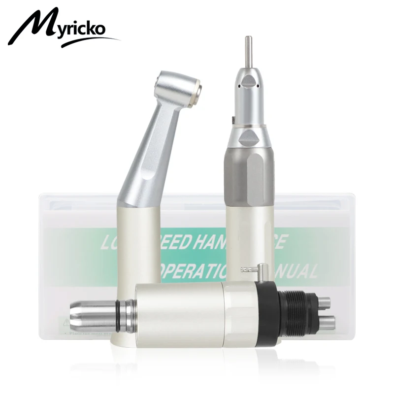 Dental Low Speed Handpiece Straight Hand Piece Contra Angle External Air Motor Fx Tiny Style Dentist Tips Teaching Model