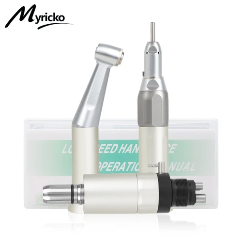Imagen 1 del producto Pieza de mano Dental de baja velocidad, pieza de mano recta, contraángulo, Motor de aire externo Fx, estilo pequeño, puntas de dentista, modelo de enseñanza
