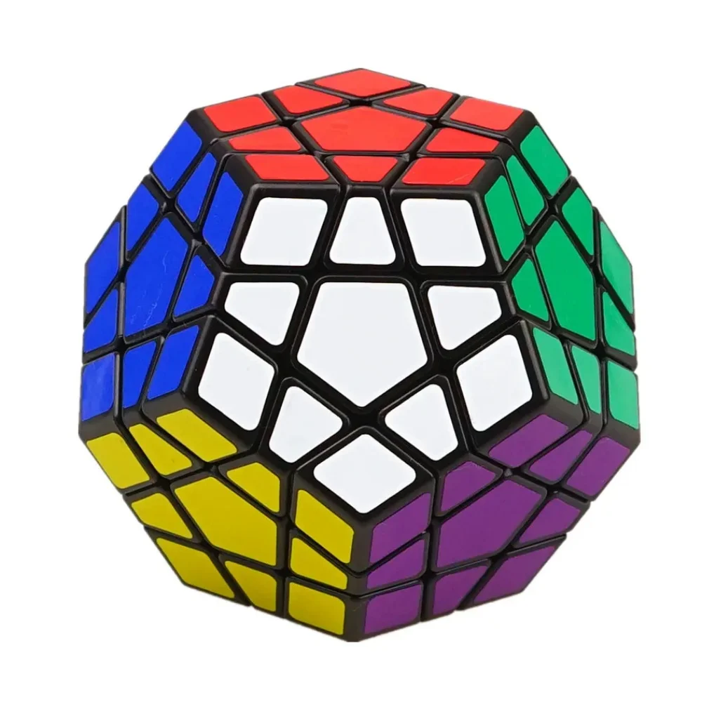 Shengshou 3x3 Magic Cube Megaminx Professional Speed Magic Cube Puzzle Toys for Children Professional Dodecahedron Cube Black