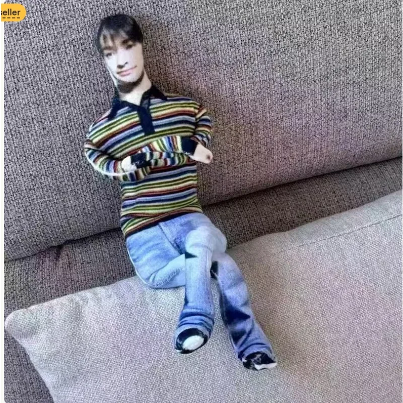 Custom Made Poseable Doll from Your Image, Soft with Bendable Wire Frame, Lightweight Stuffed Figure Ugly personality doll