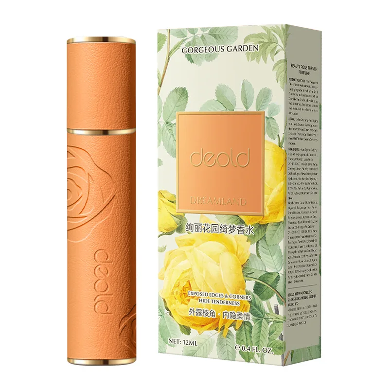 عطر زهري طويل الأمد 10 مل للجنسين عطر طازج أسود أبيض روز وودي أو دو تواليت