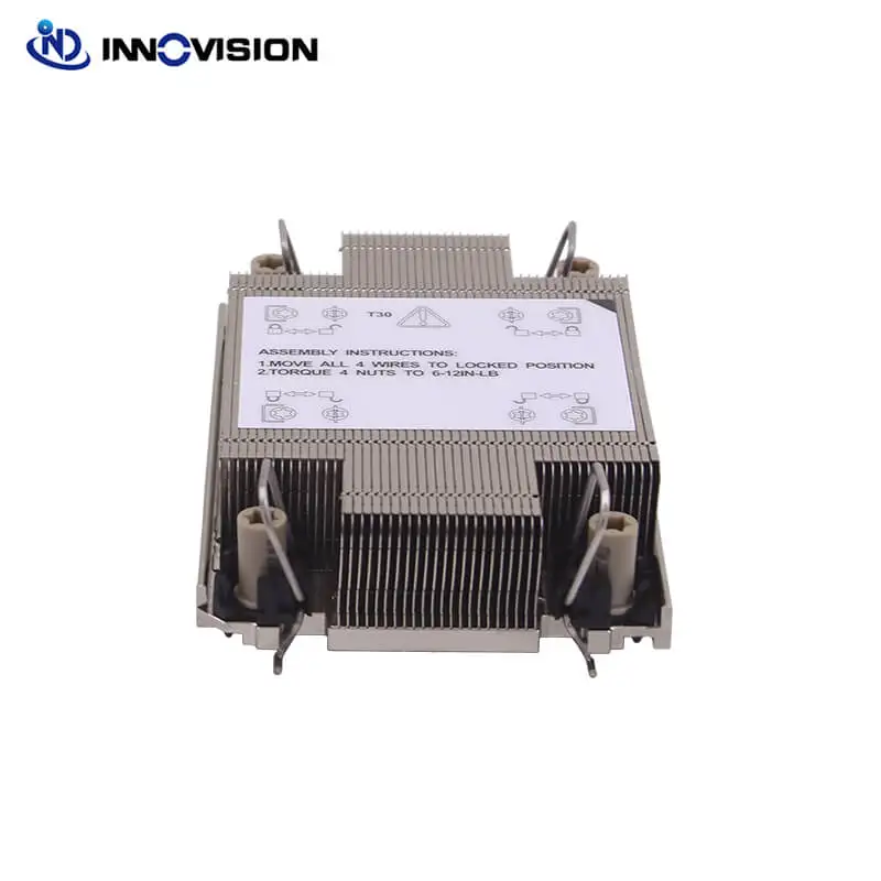 공장 1U 서버 패시브 방열판, LGA4189 소켓 CPU 쿨러, 1U 서버 및 블레이드 서버용 4x 히트파이프 포함