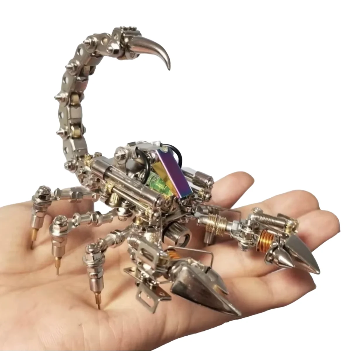

Металлический 3D-головоломка DIY Kit - Механический набор для сборки модели скорпиона, Развивающая игрушка STEM для подростков и взрослых, крутой подарок для декора стола |