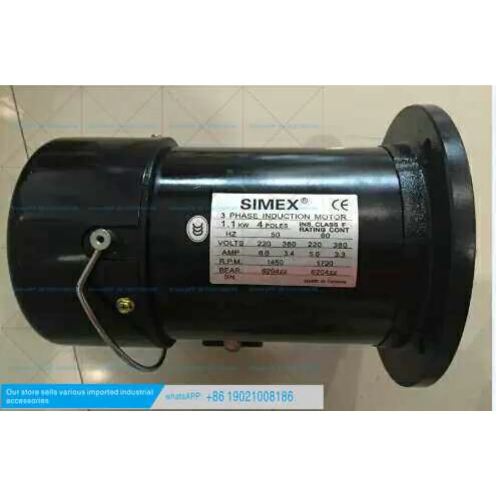 SIMEX motor, machining center tool magazine manipulator motor 1.1KW motor, brake motor