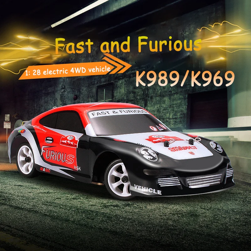 

Weili Mosquito Car K989/K969 Remote Control 4wd Racing Car 1/28 Full Scale High Speed Drift Off Road Vehicle Toy Mini Racing Car