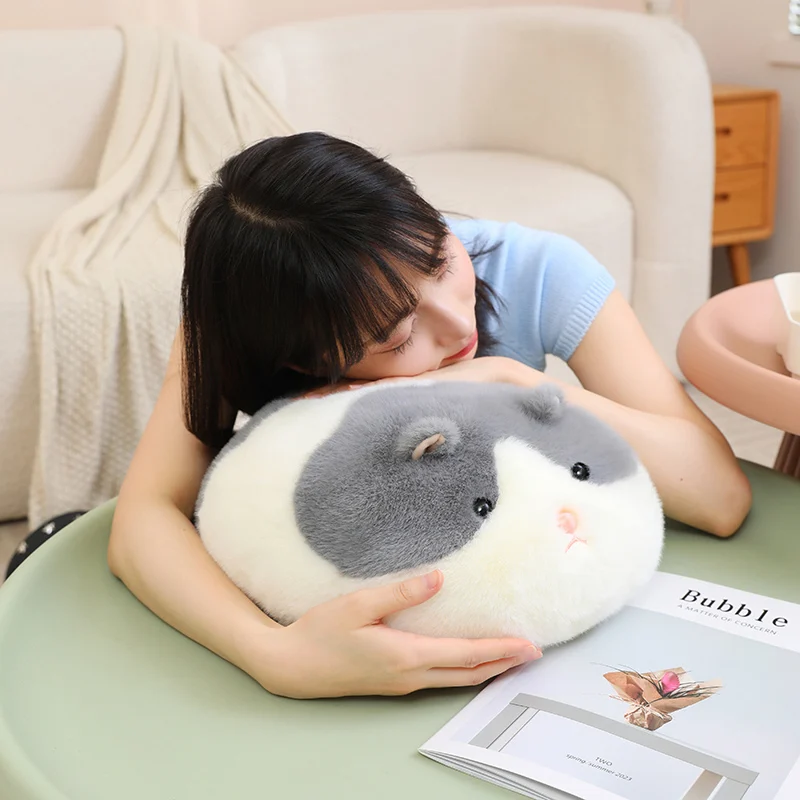 Cute Chubby Hamster Pig Rabbit Plush Toy, Soft Kawaii Cartoon Stuffed Animal Stress Relief Pillow For Kids Christmas Gift