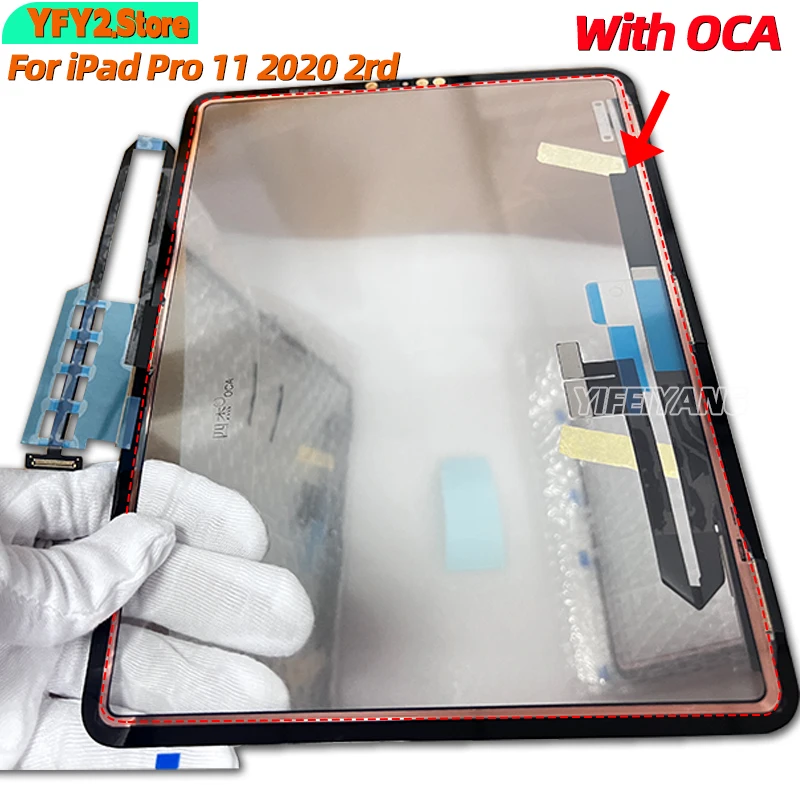 

2Pcs Original Touch Screen Digitizer With OCA For iPad Pro 11 2020 A2228 A2230 A2231 2021 3rd A2301 A2459 A2460 A2377