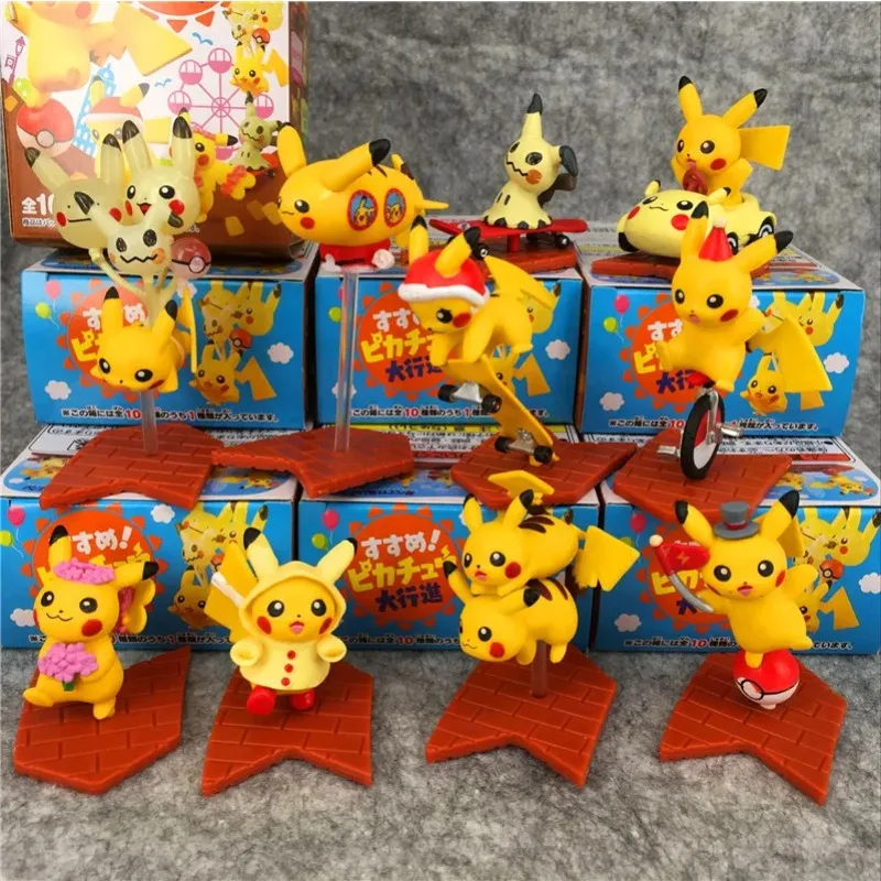 

Original Pokemon Pikachu Candy Toys Kawaii Boxed Cute Anime Figure Desk Ornament Figurine Dolls Model Gift