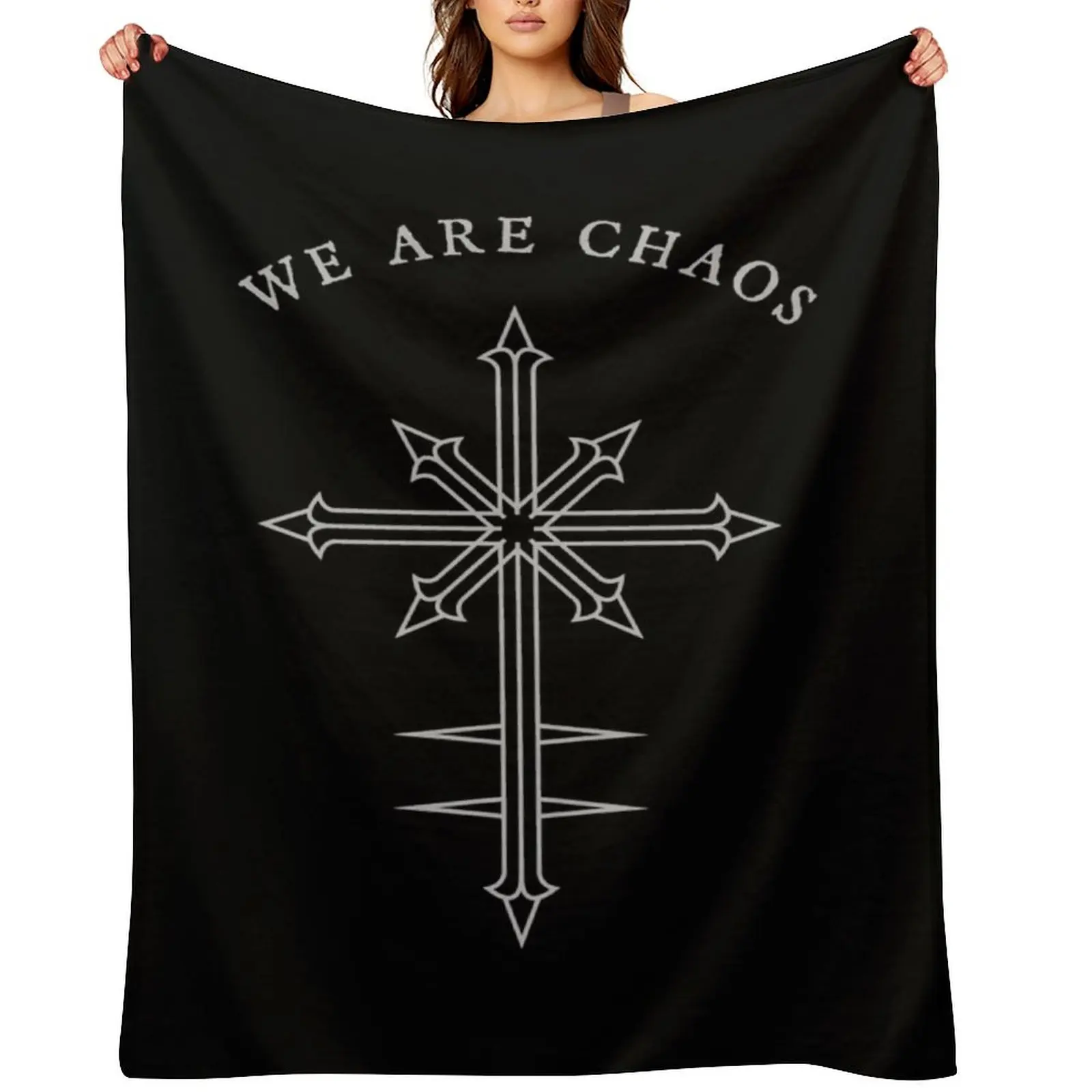 

Chaos Cross Throw Blanket Decorative Sofas Personalized Gift for sofa Polar Blankets