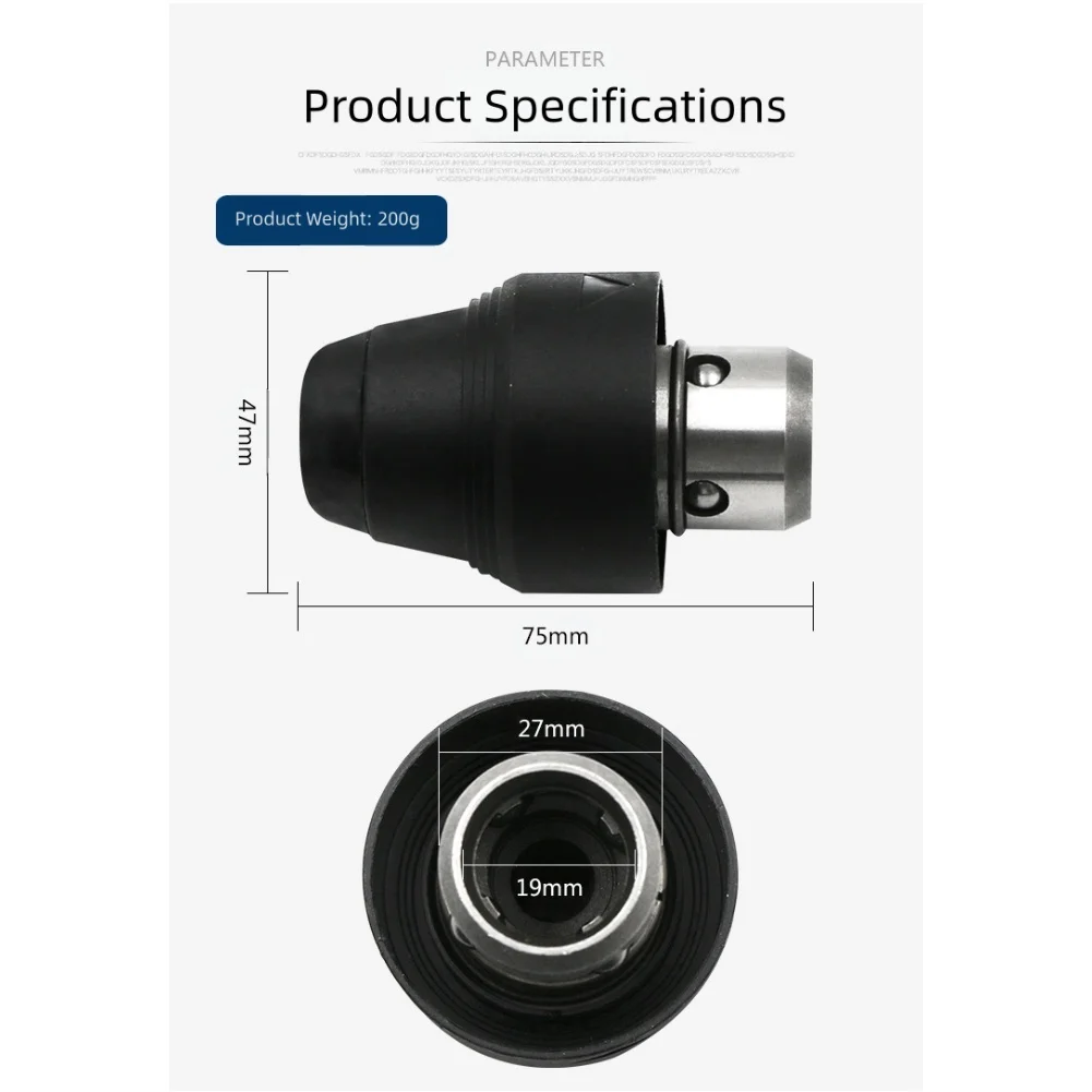 

Power Tool Accessories Quick Change Collet Converter Keyless Chuck For Electric Hammer Drill 1pc