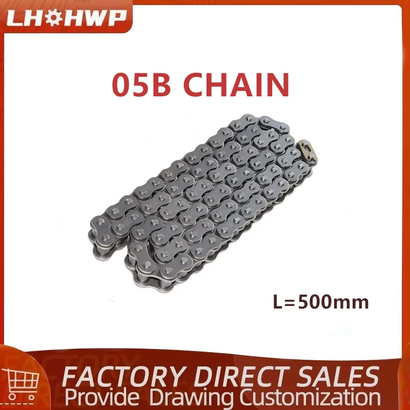 2.5 Points Chain Suitable For 2.5-points Sprockets 05B Reinforced With Length 500mm Pitch 8mm Usually Made Of Carbon Steel