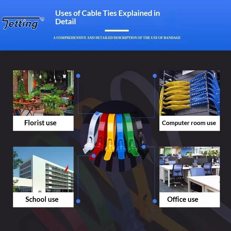 Heavy Duty Releasable Reusable Plastic Cable Zip Ties 100Pcs, 4*150MM Adjustable Loose Slipknot Nylon Wire Organizer