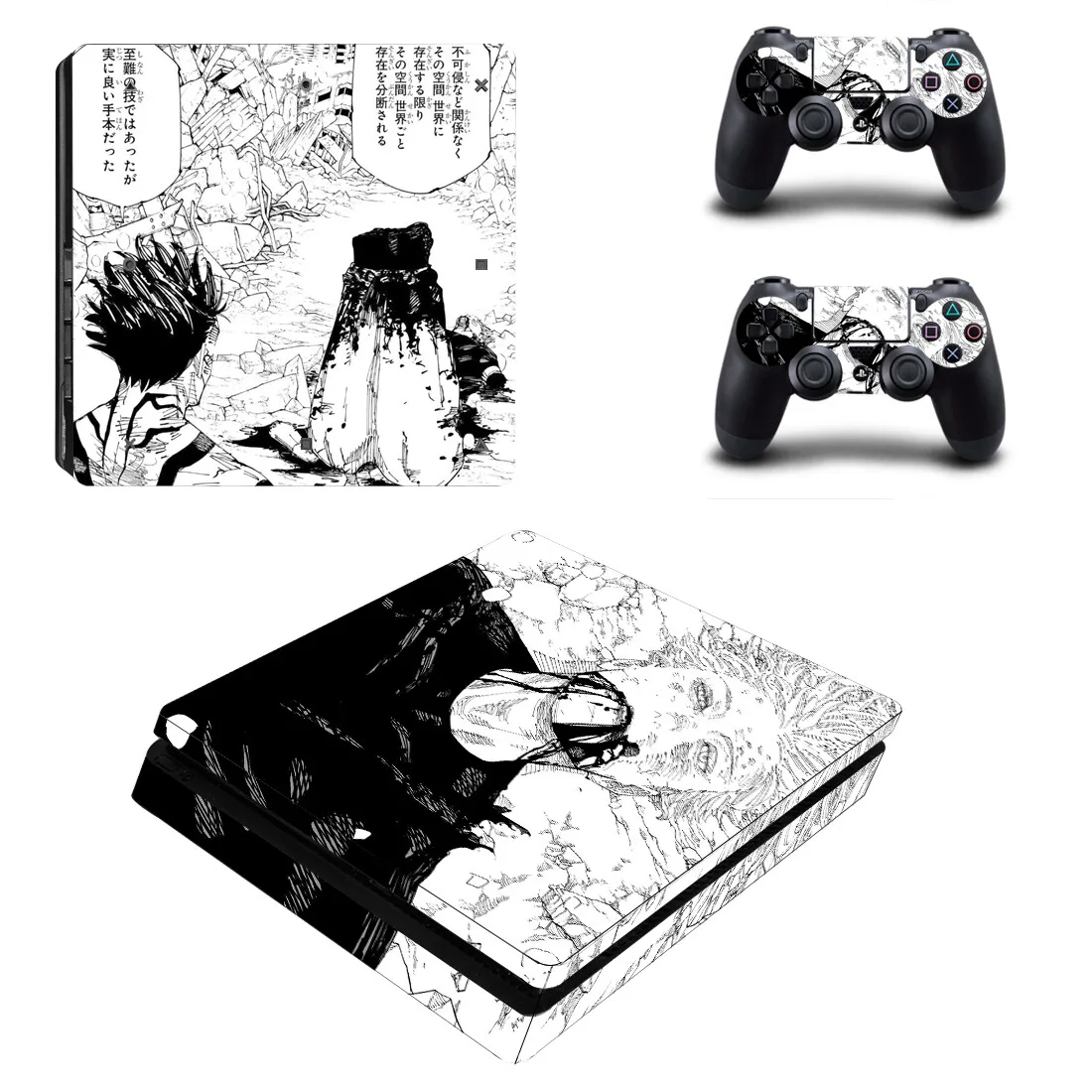 

Anime Jujutsu Kaisen Gojo Satoru PS4 Slim Decal Protective Skin Cover Sticker for PS4 Slim Console & Controller Stickers Vinyl