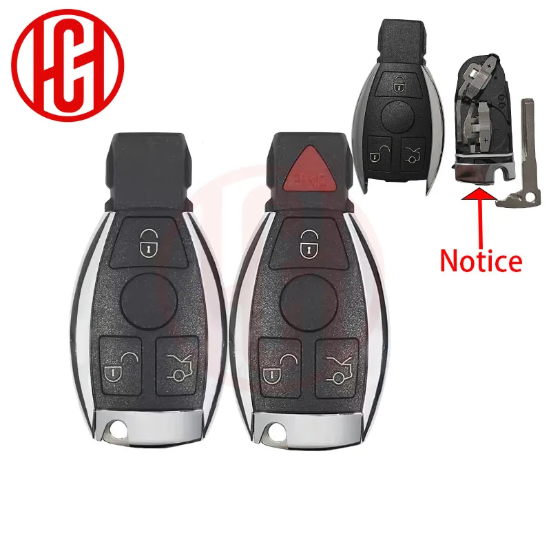 Smart Car Key Replacement Case For Mercedes Benz NEC C E R S CL GL SL CLK SLK Old Type With Battery Holder Car Key Shell