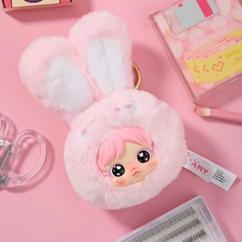 ايمي مرآة ماكياج صغيرة الفينيل أفخم صندوق أعمى لعبة عصرية لطيف دمية حقيبة قلادة المفاتيح الديكور صندوق غامض مفاجأة هدية