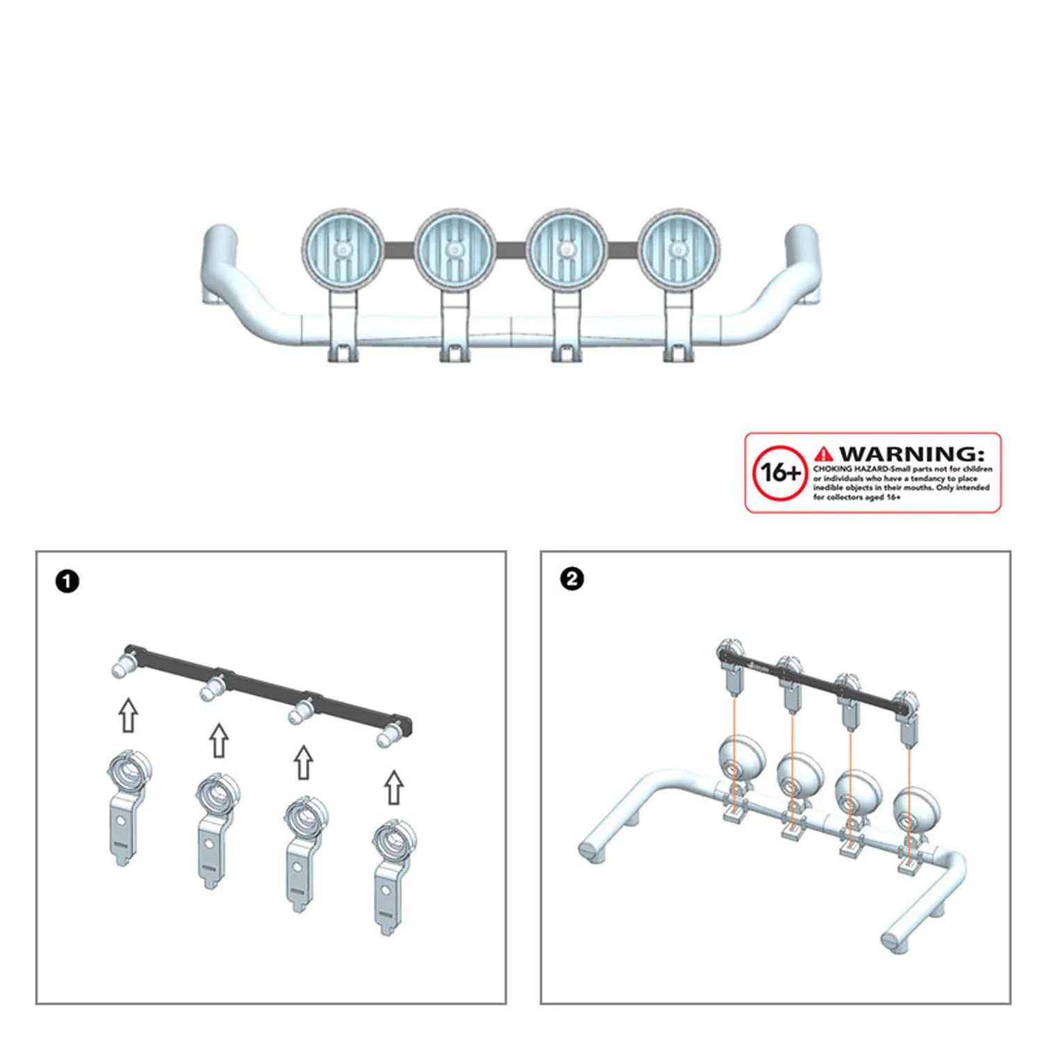 مصباح تحذير ضوء حبة 3 مللي متر 2.3 فولت-3 فولت RC جزء لتقوم بها بنفسك TAMIYA 1/14 RC شاحنة جرار R470 R620 نموذج الزاحف على الطرق الوعرة RC حفارة